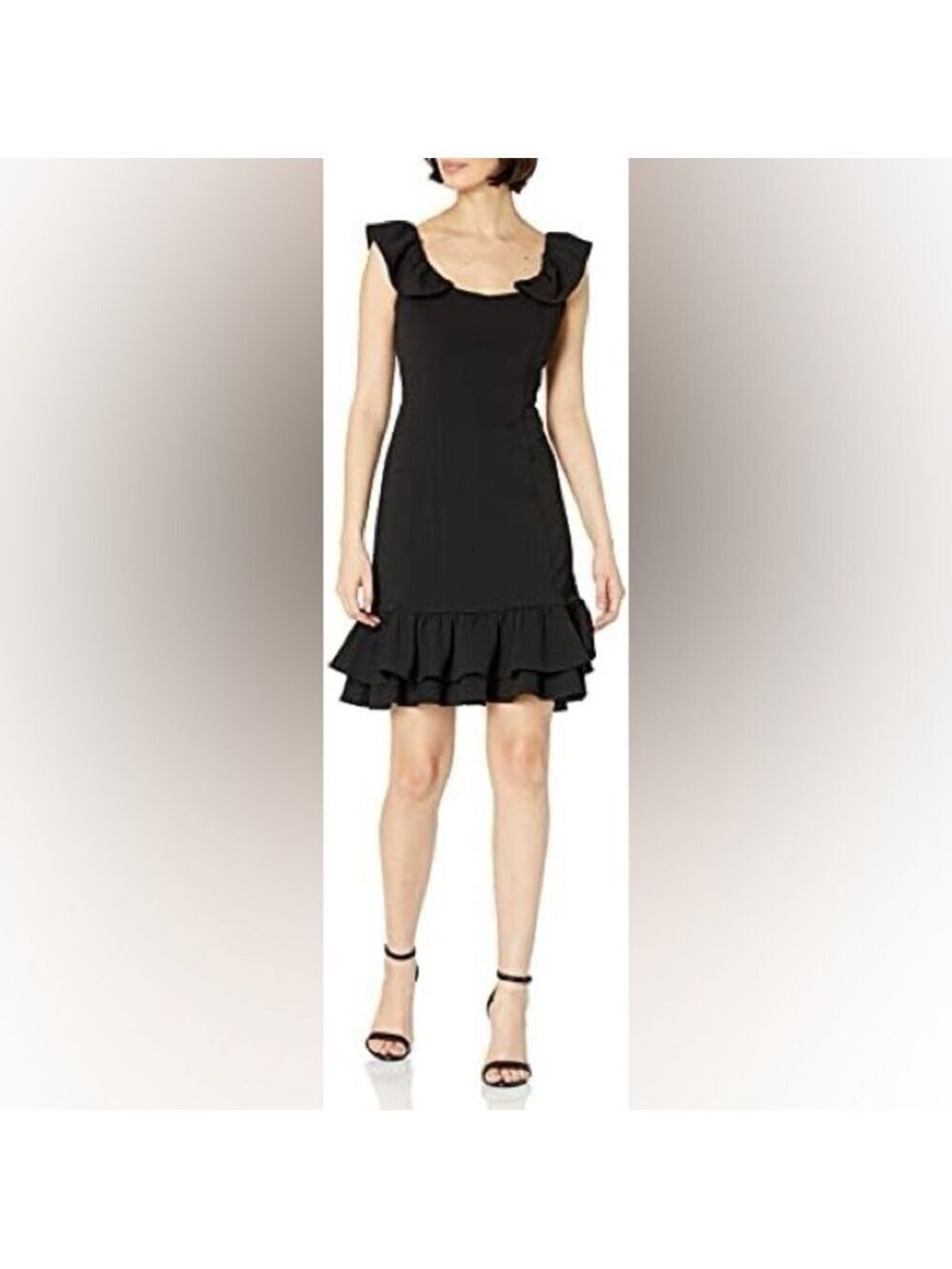 Nanette Lepore Double Flounce Sheath Dress